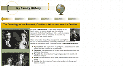 Desktop Screenshot of myfamilyhistory.kenrunquist.net