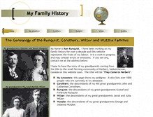 Tablet Screenshot of myfamilyhistory.kenrunquist.net
